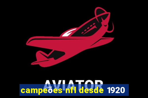 campeões nfl desde 1920
